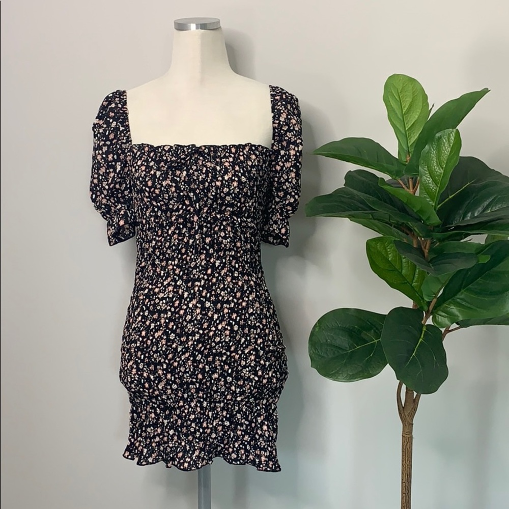 Puff Sleeve On/Off Shoulder Summer Floral Dress